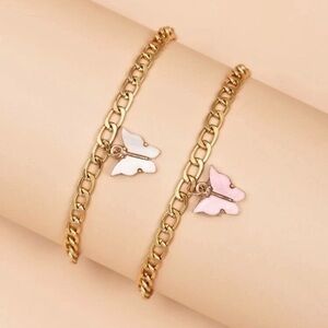 3/$30 💛 2pc Butterfly Chain Bracelet